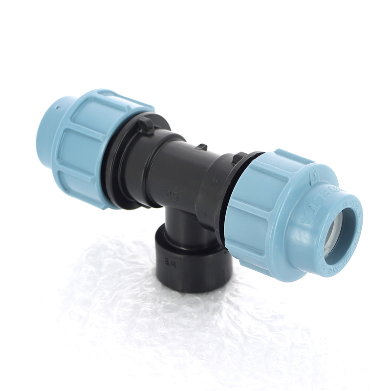 Тройник ПНД переходной под обжим ВР 25 x 3/4" полиэтиленовый UNIDELTA