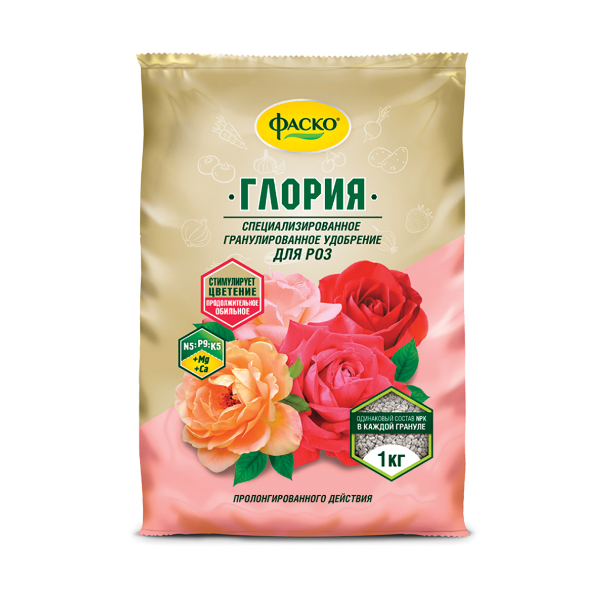 Удобрение "глория для роз" 1 кг (гранул.) (20) "фаско"