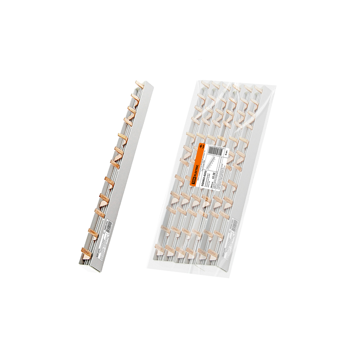 Шина соединительная 3п 63а pin (штырь) 12pin 1 м (6/30) tdm sq0802-0203