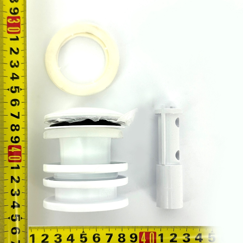 Выпуск McALPINE 60 мм нерж. решетка с пробкой, выход 1 1/4", белый матовый