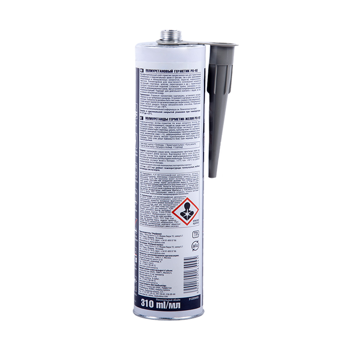 Герметик полиуретановый pu 40 серый 310 мл (12) "tytan professional"