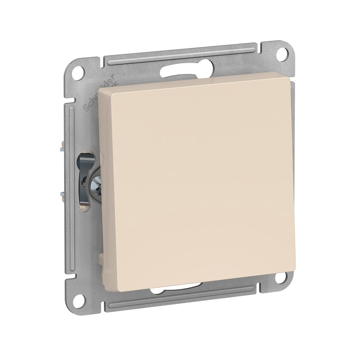 Выключатель "atlasdesign" 1 кл. (механизм) 10а, бежевый (1/20/160) "schneider"