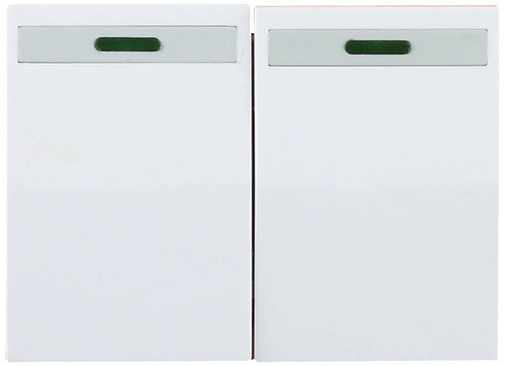 СВЕТОЗАР Эффект, без вставки и рамки, двухклавишный выключатель (SV-54435-W)