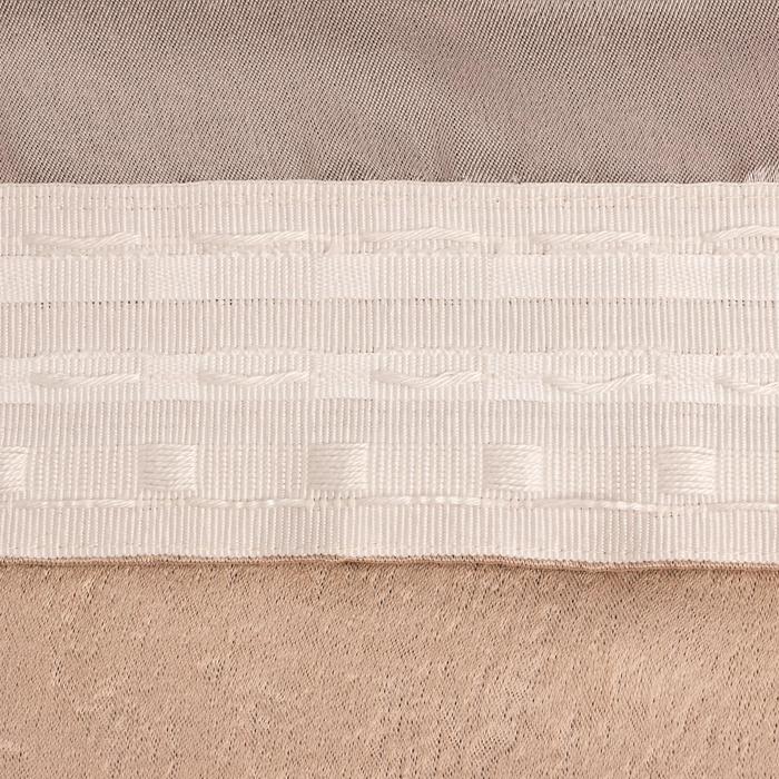 Штора "классика" 145*265 см на ленте, золото (1/18) "этель" 5800369