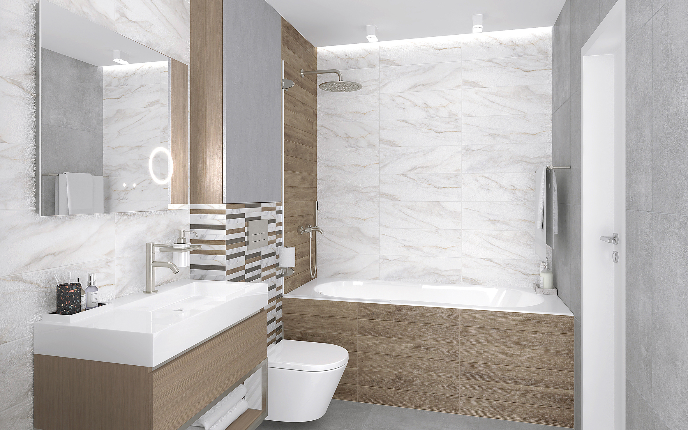 Milos белый 20x60