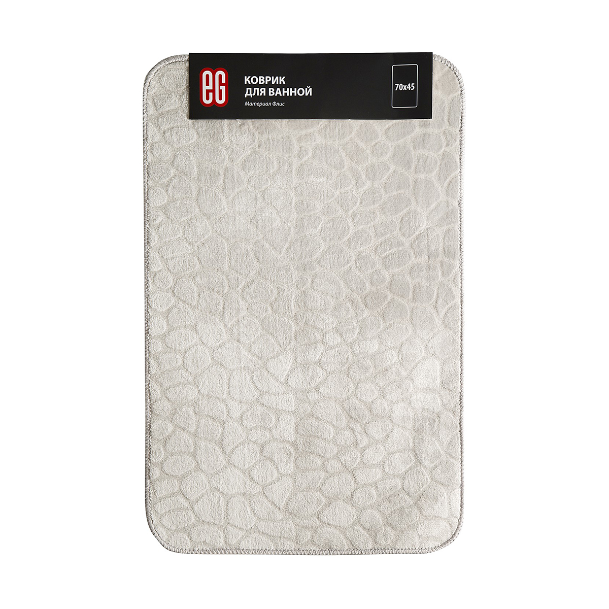Коврик для ванной "камни" 70*45 см (флис) (1/80) "eg"