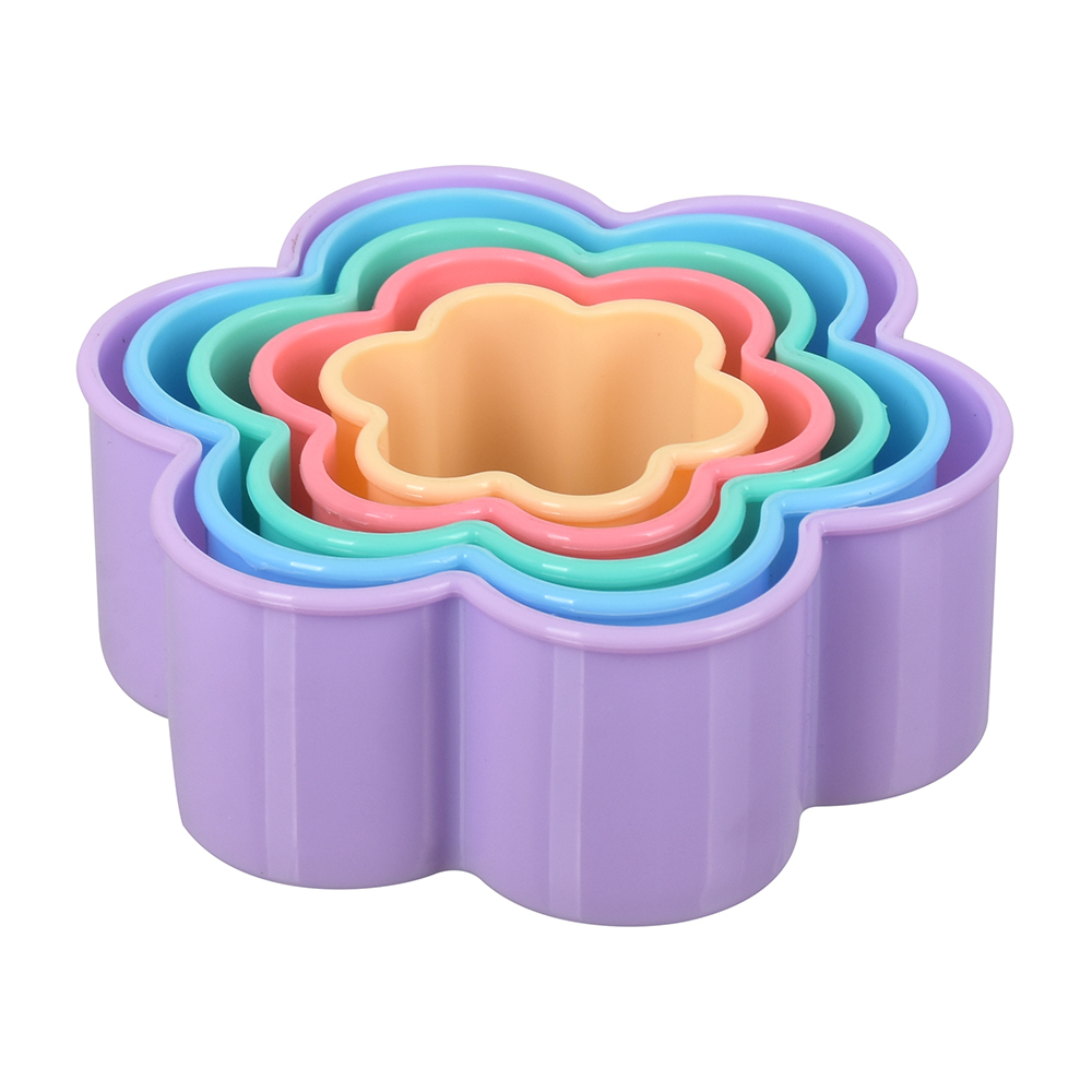 Формы для печенья "цветочек" набор 5 шт, пластик (1/24) "marmiton" 17258