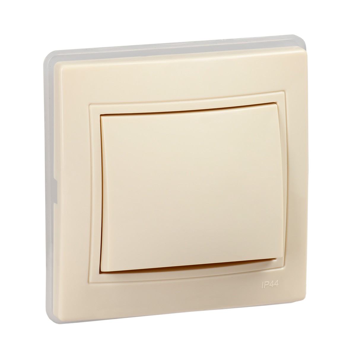 Выключатель "kvarta" 1 кл. вс10-1-0-ккм-44, 10а, кремовый (1/8/160) "iek"