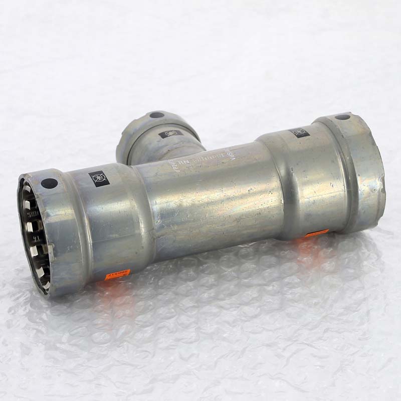 Тройник пресс оцинкованная сталь Megapress VIEGA 1"1/2 х 1" х 1"1/2