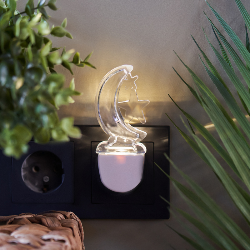 Ночник светодиод. "rexant" лунная ночь, белое свечение (1/60) 75-0310