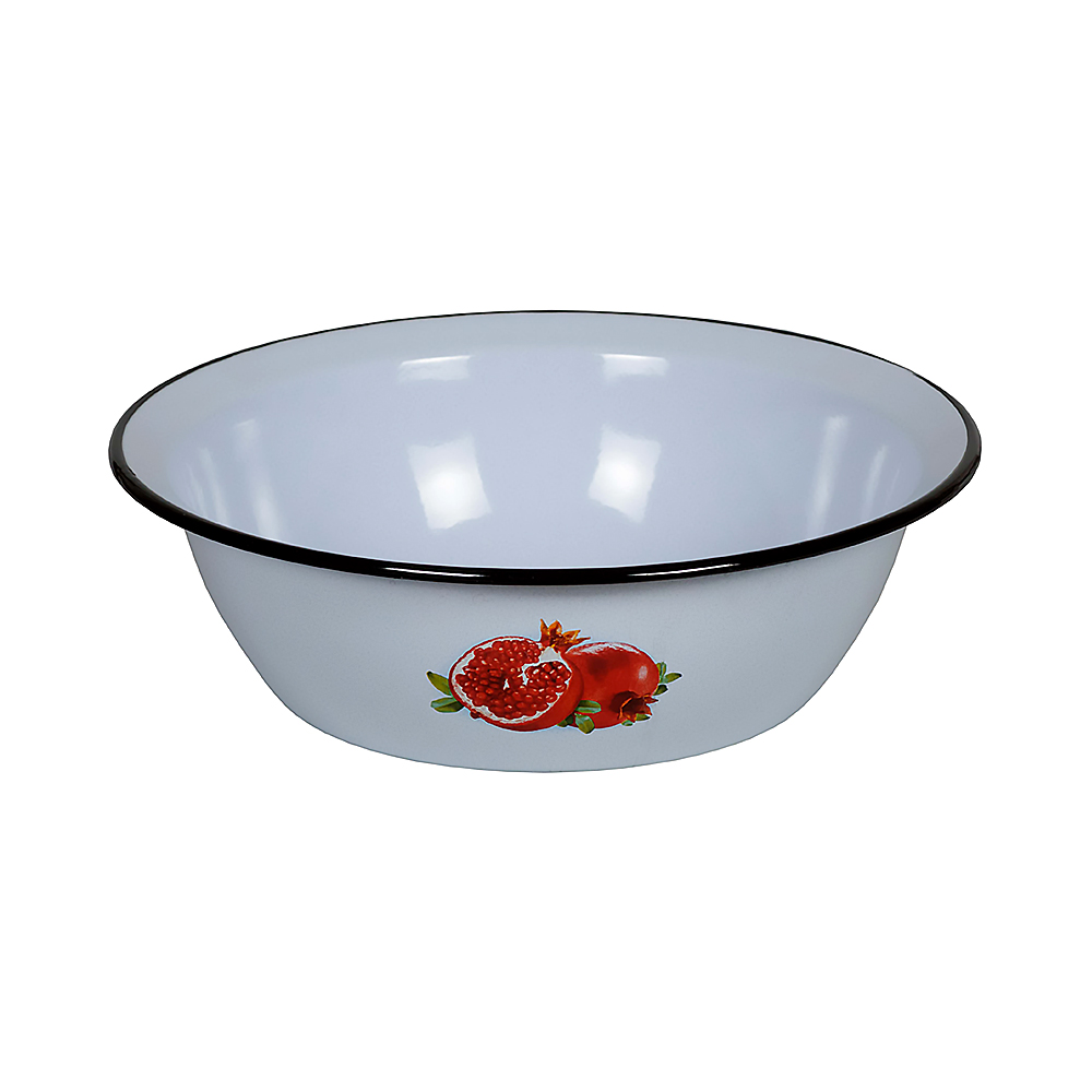 Миска эмалиров. декор. 3,5 л (1/12) "стальэмаль"  1с9с