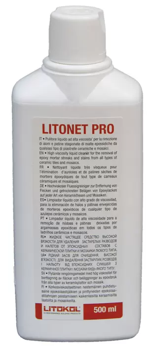 LITOKOL LITONET PRO очиститель для выведения пятен и разводов от эпоксидных затирок (0,5кг)