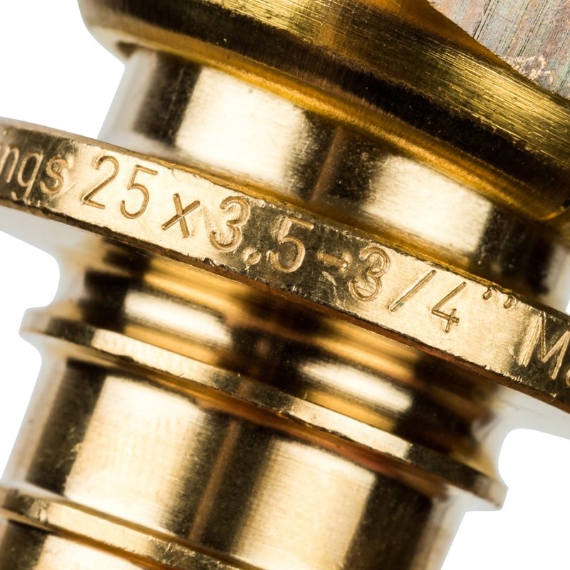 Муфта с накидной гайкой 25 x 3/4" аксиальная для труб PE-X STOUT