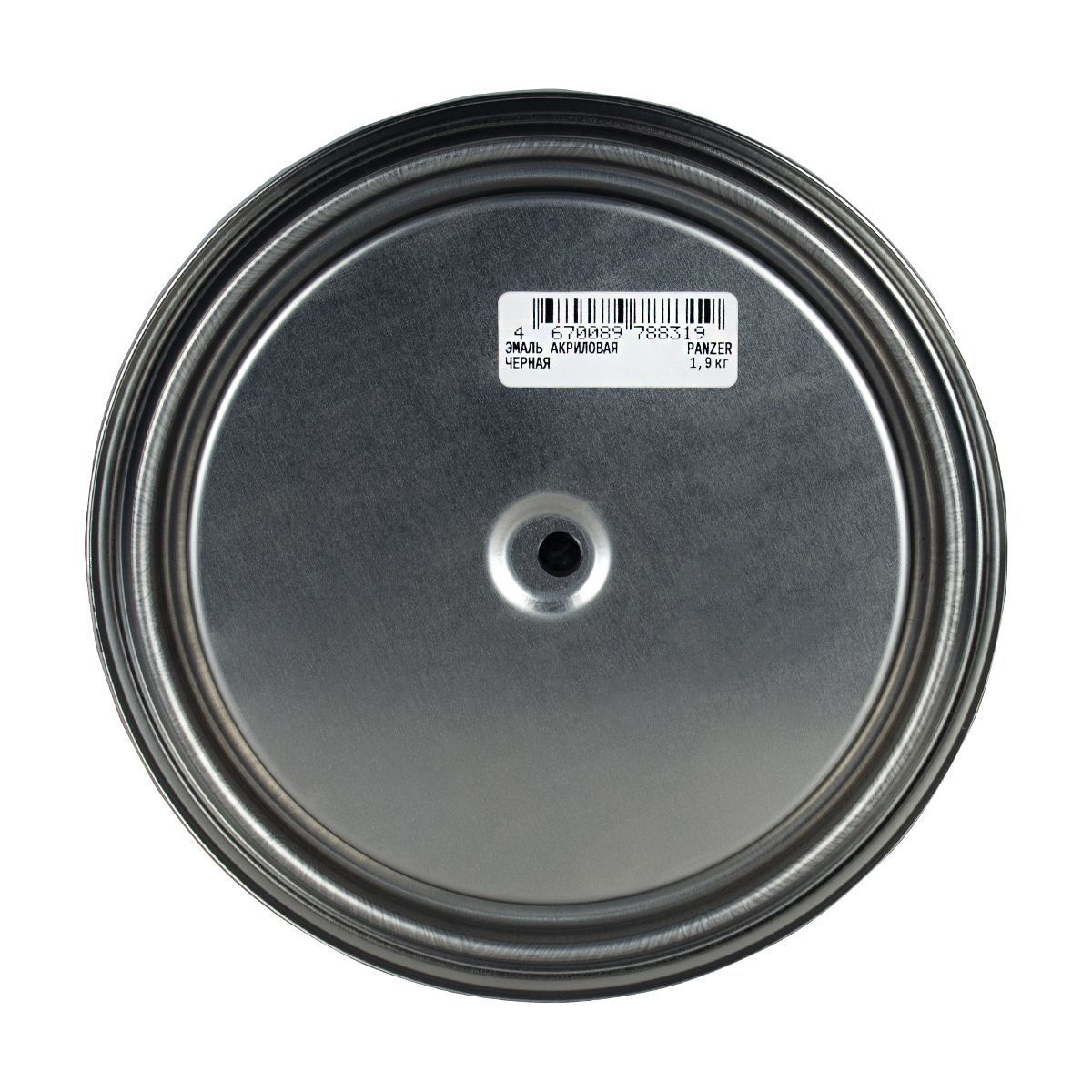 Эмаль акриловая полуглянцевая черная 1,9 кг (1/6) "panzer"