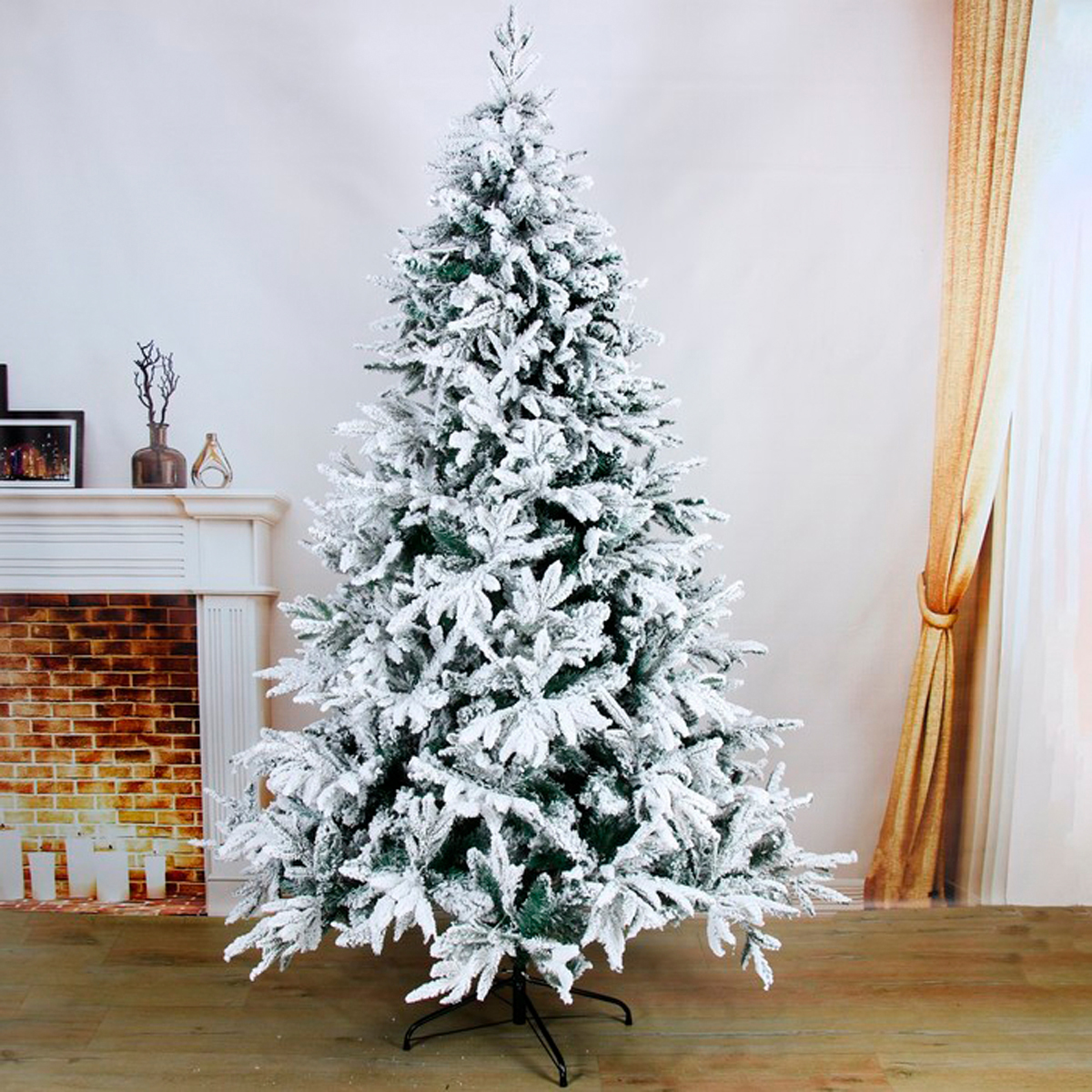 Ель декор. "уральская в снегу" 180 см, 740 веток "зимнее волшебство" 185434