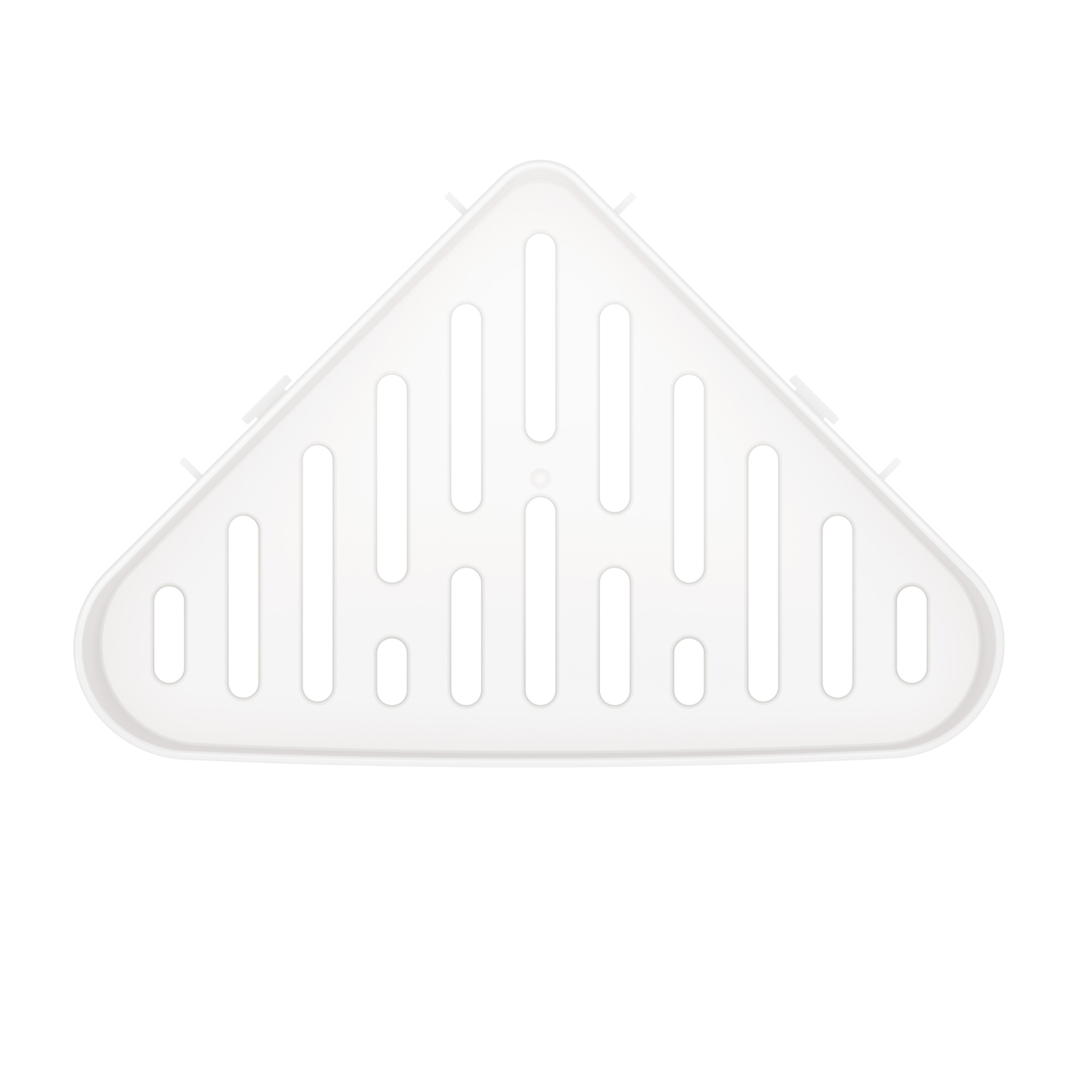 Полка для ванной угловая на скотче (белая) (1/16) "альтернатива" м8434