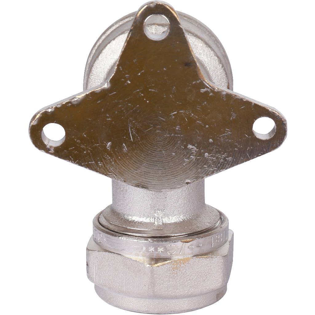 Угол настенный с креплением 20 х 3/4'' ВР обжим TIEMME для металлопласта