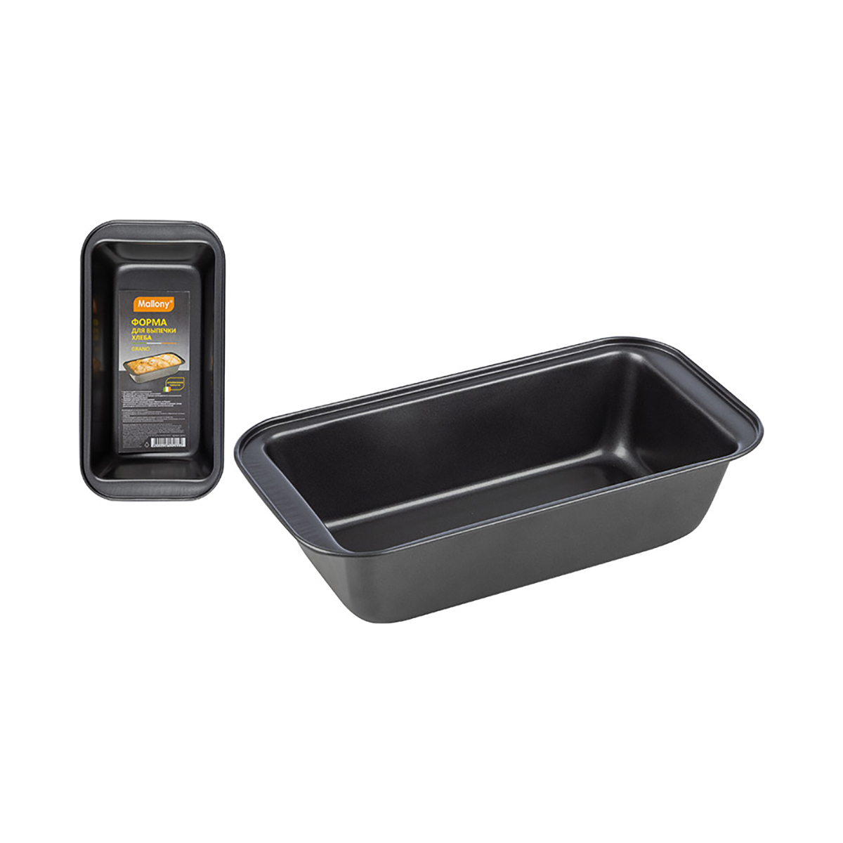 Форма для выпечки хлеба антипригарн. "grano" 25*13*6 см (1/24) "mallony"