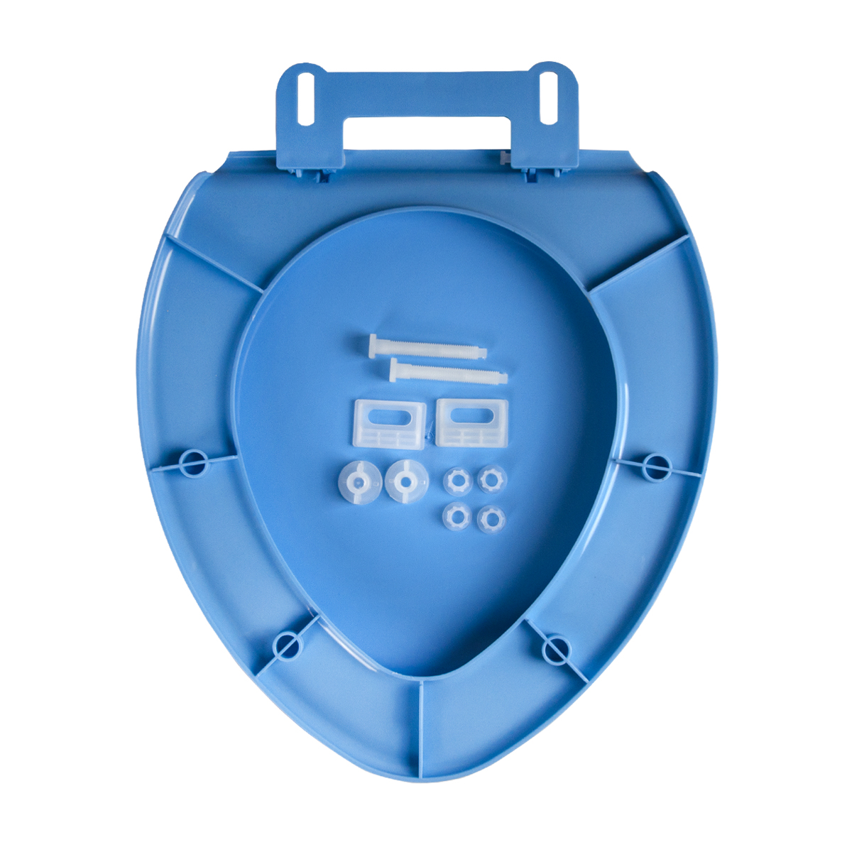 Сиденье для унитаза голубое (1/9) "мультипласт"