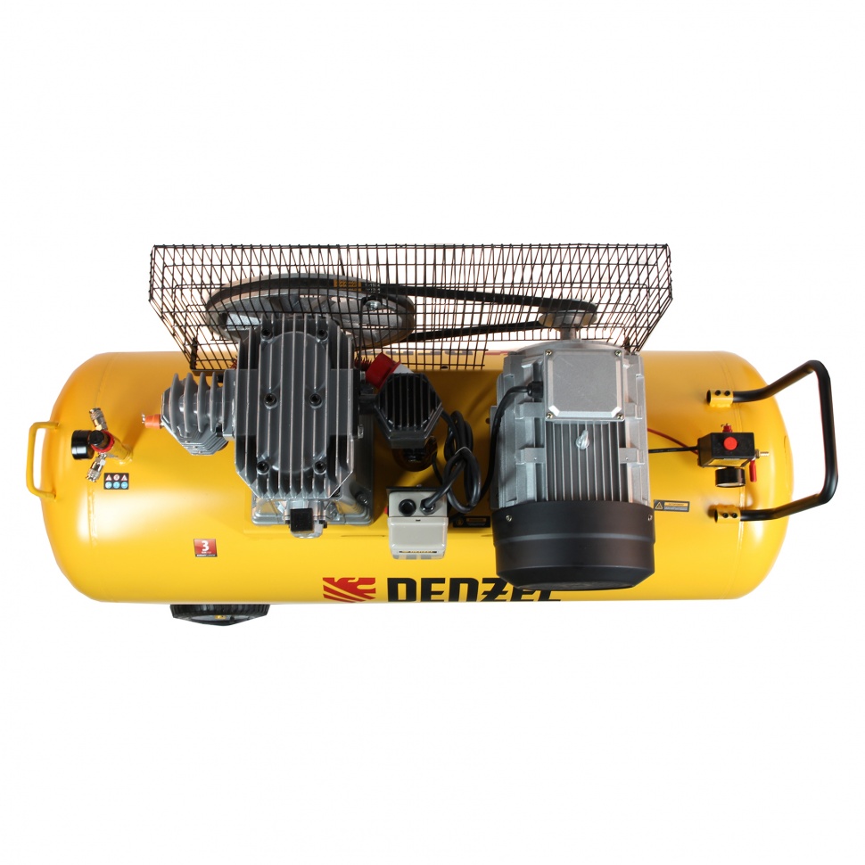 Компрессор воздушный, ременный привод BCI5500-T/270, 5.5 кВт, 270 литров, 850 л/мин Denzel (58129)