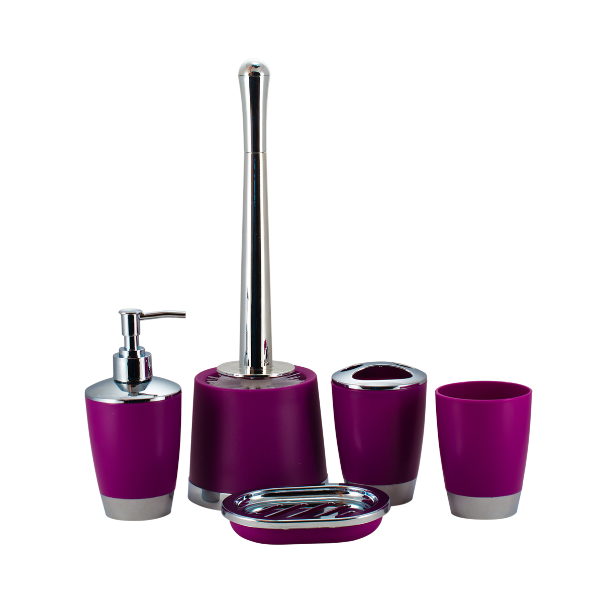 Стакан для ванной комнаты "альма" пласт. (фиолетовый) (1/12) "аквадекор" attp-2100vl-02