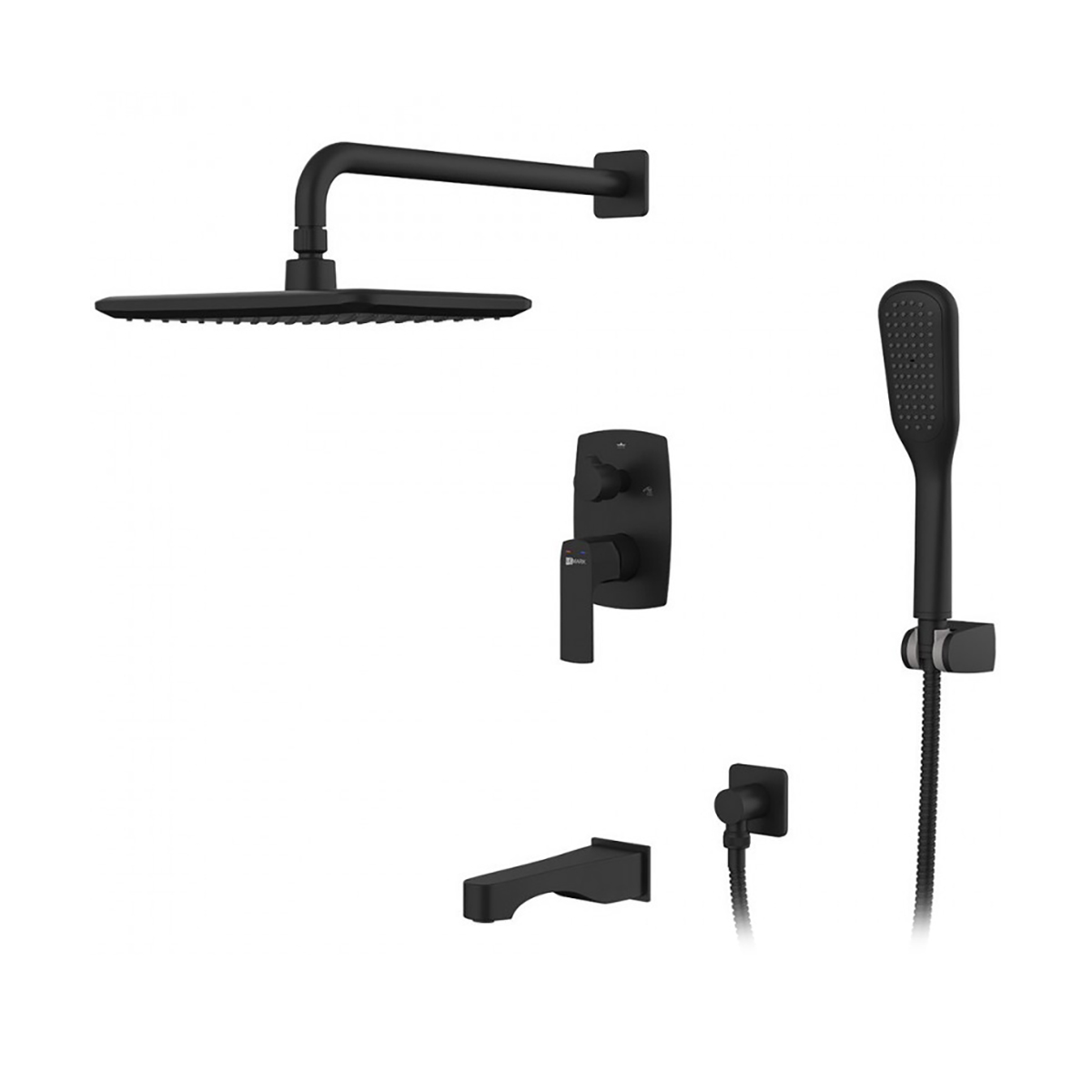 Душевая система "ursus" lm7222bl встраиваемая, верхн. душ "тропич. дождь" (1/5) "lemark"