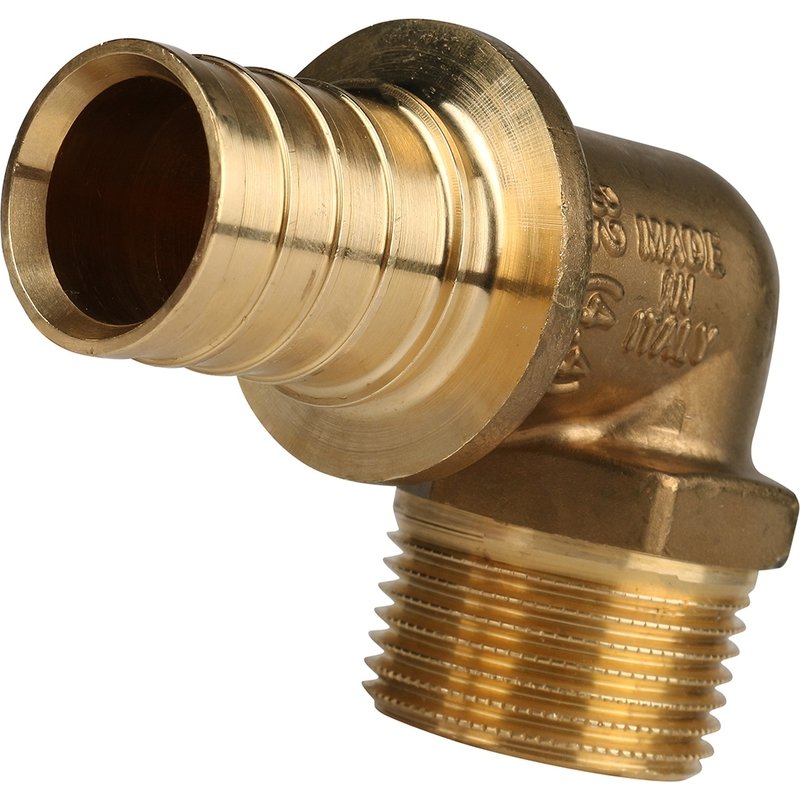 Угол переходной 32 x 1" НР аксиальный для труб PE-X STOUT