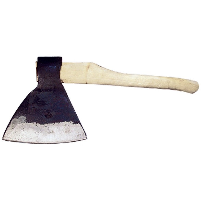 Топор кованный, в сборе, 1900/2100 г, деревянное топорище, 500 мм, М2, "Мясоруб", г. Вача (21657)