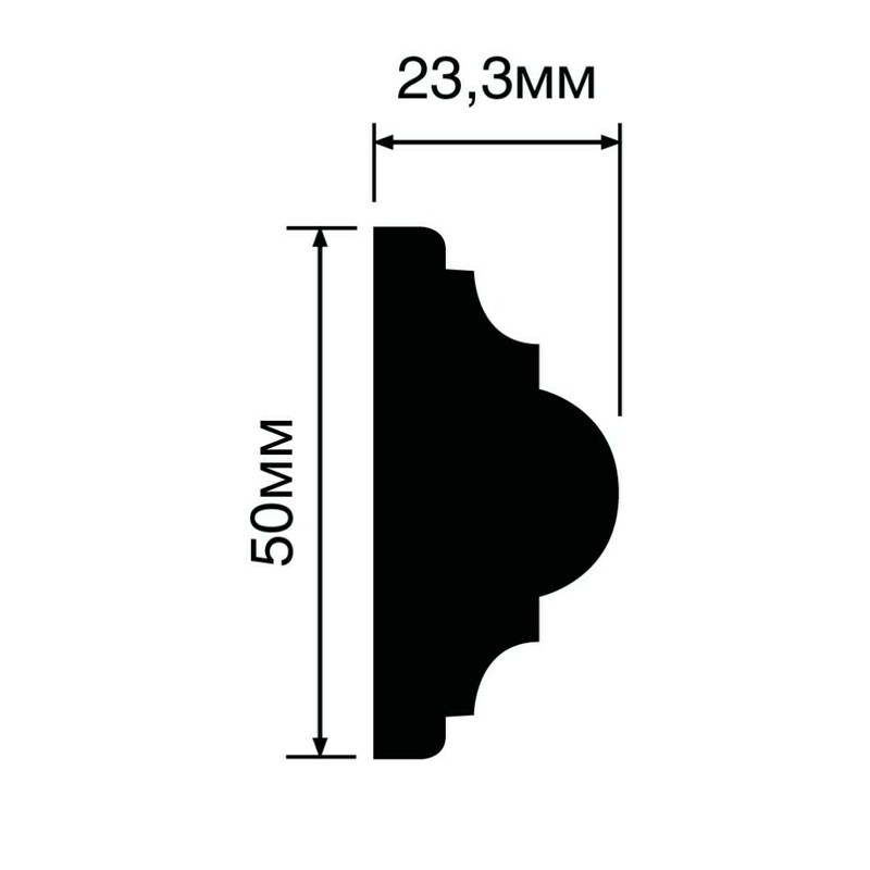 Молдинг HI WOOD D50V1/ 50 х 23.3 х 2000
