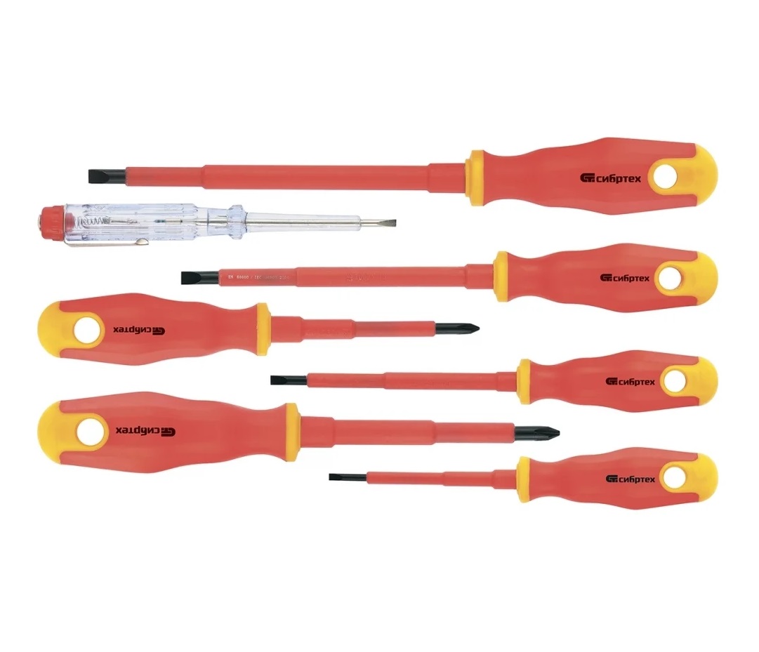 Набор отверток диэлектрических Сибртех