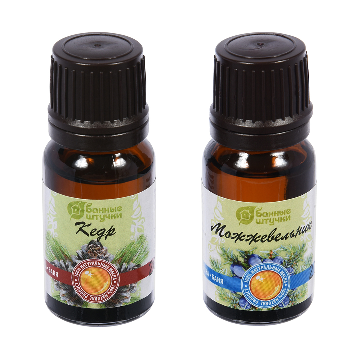 Масла эфирные "кедр и можжевельник" набор 2 шт. (1/20) "банные штучки" 32370