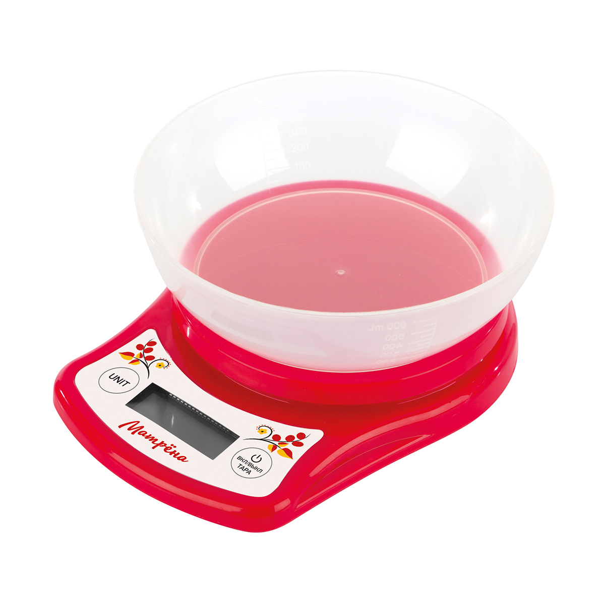 Весы кухонные электронные "матрёна" ма-187  до 5 кг, чаша круглая (1/40)