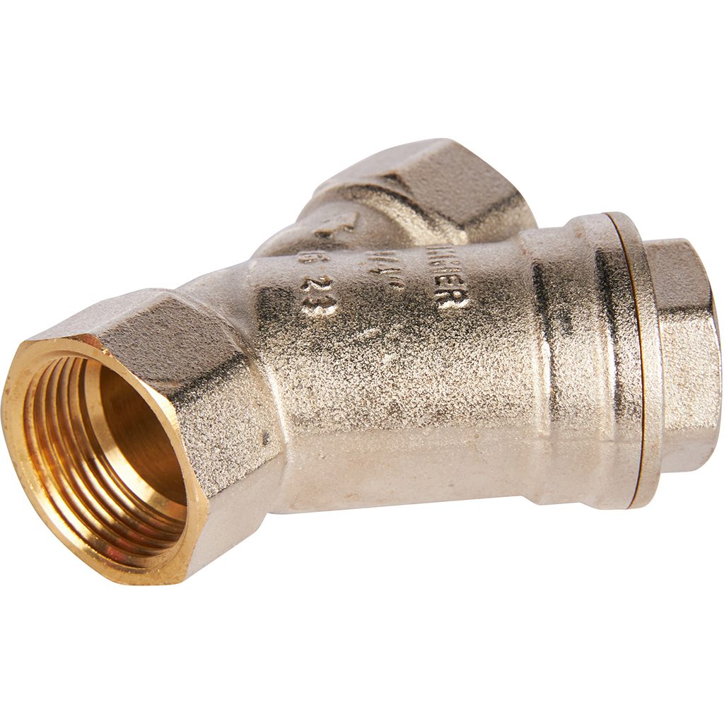 ROMMER 3/4" Фильтр грубой очистки косой 500 мкр.