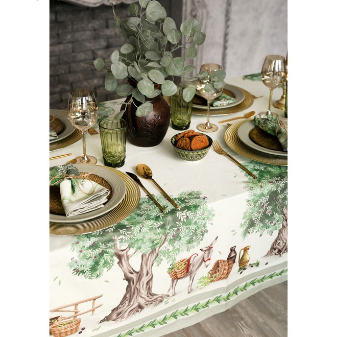 Набор столовый "этель" olivia (скатерть 110*145 см, салфетки 40*40 см 4 шт.) (1/6) 4136544