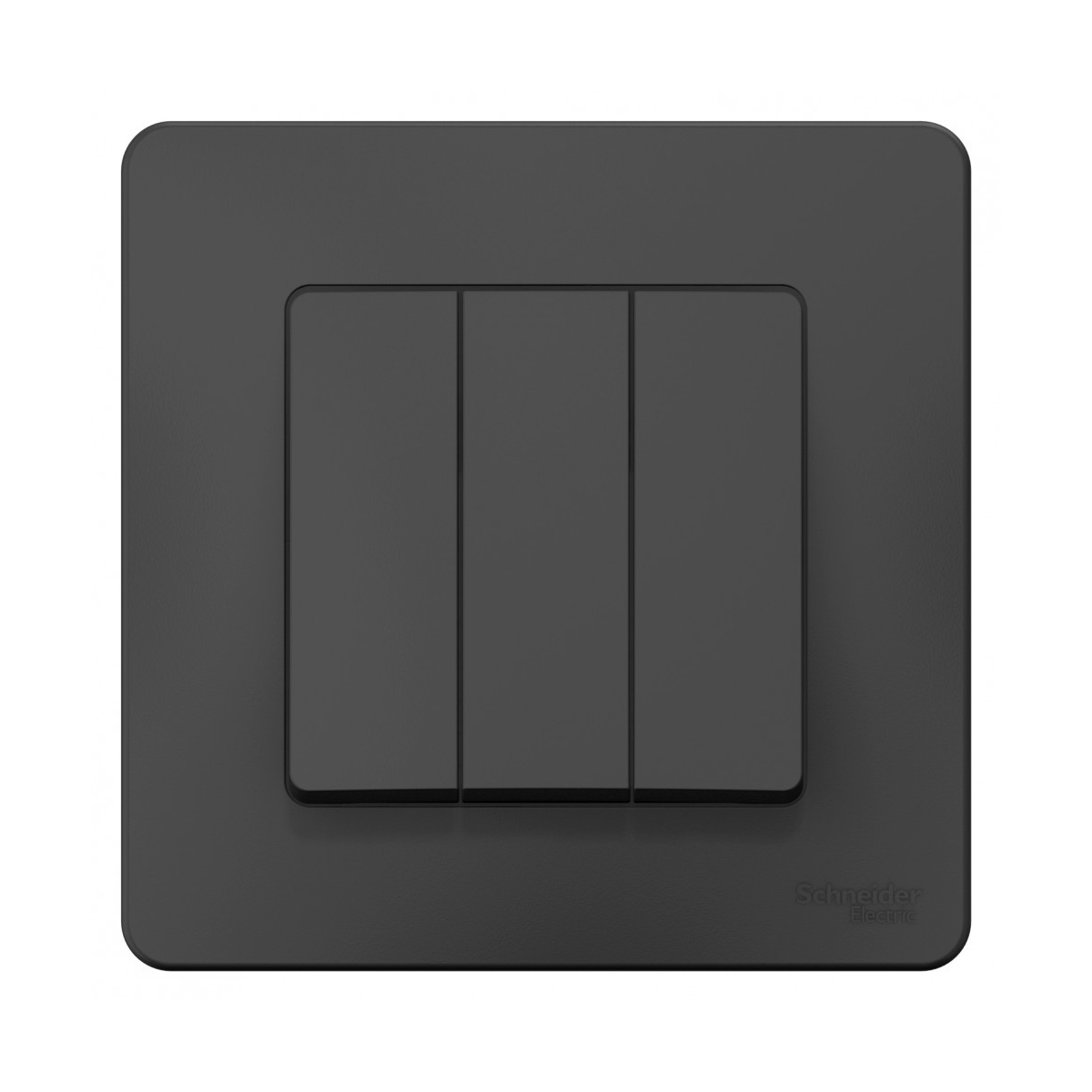 Выключатель "blanca" 3-х кл. 10а, антрацит (1/10/20) "schneider"