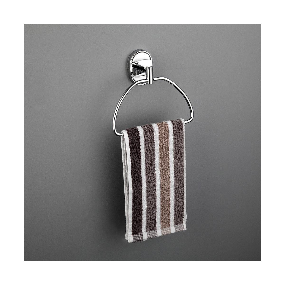 Полотенцедержатель-полукольцо f1904-2, хром (1/10/40) "frap"