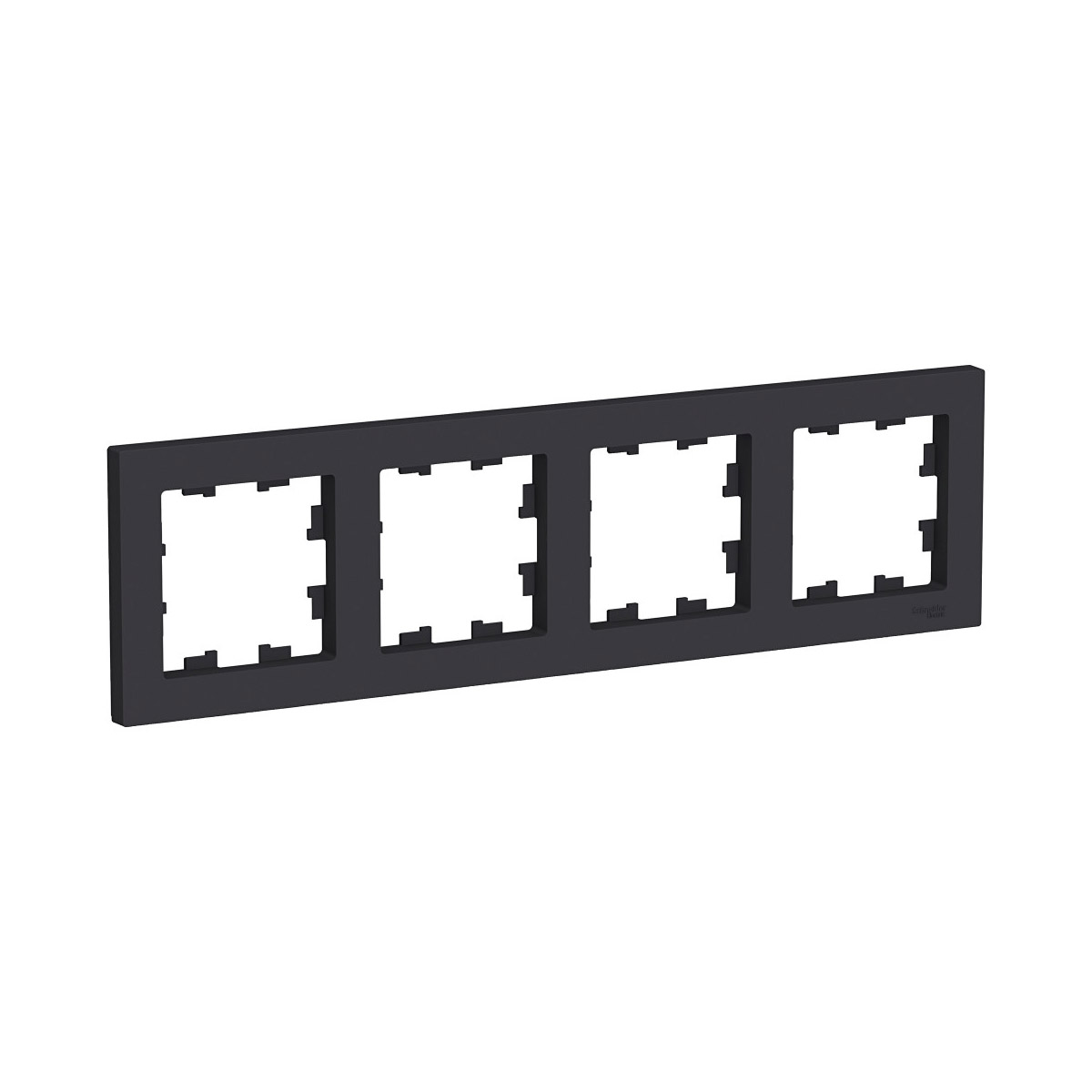 Рамка "atlasdesign" 4-х местн. универс., карбон (1/5/20) "schneider"