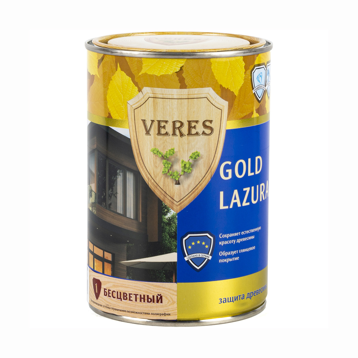 Верес gold № 1 бесцветный  0,9 л (1/6) "veres"