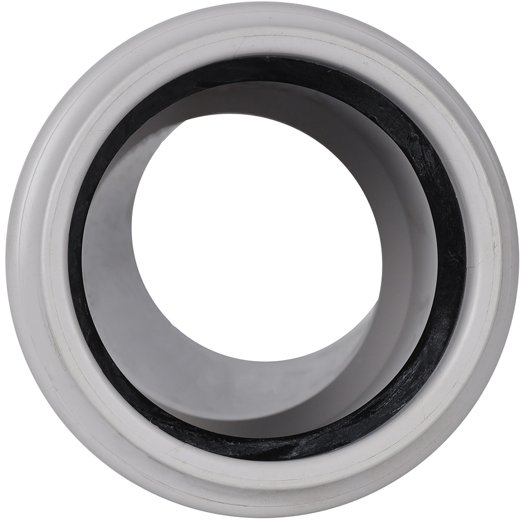 Отвод 15° канализационный бесшумный D = 58 мм STOUT