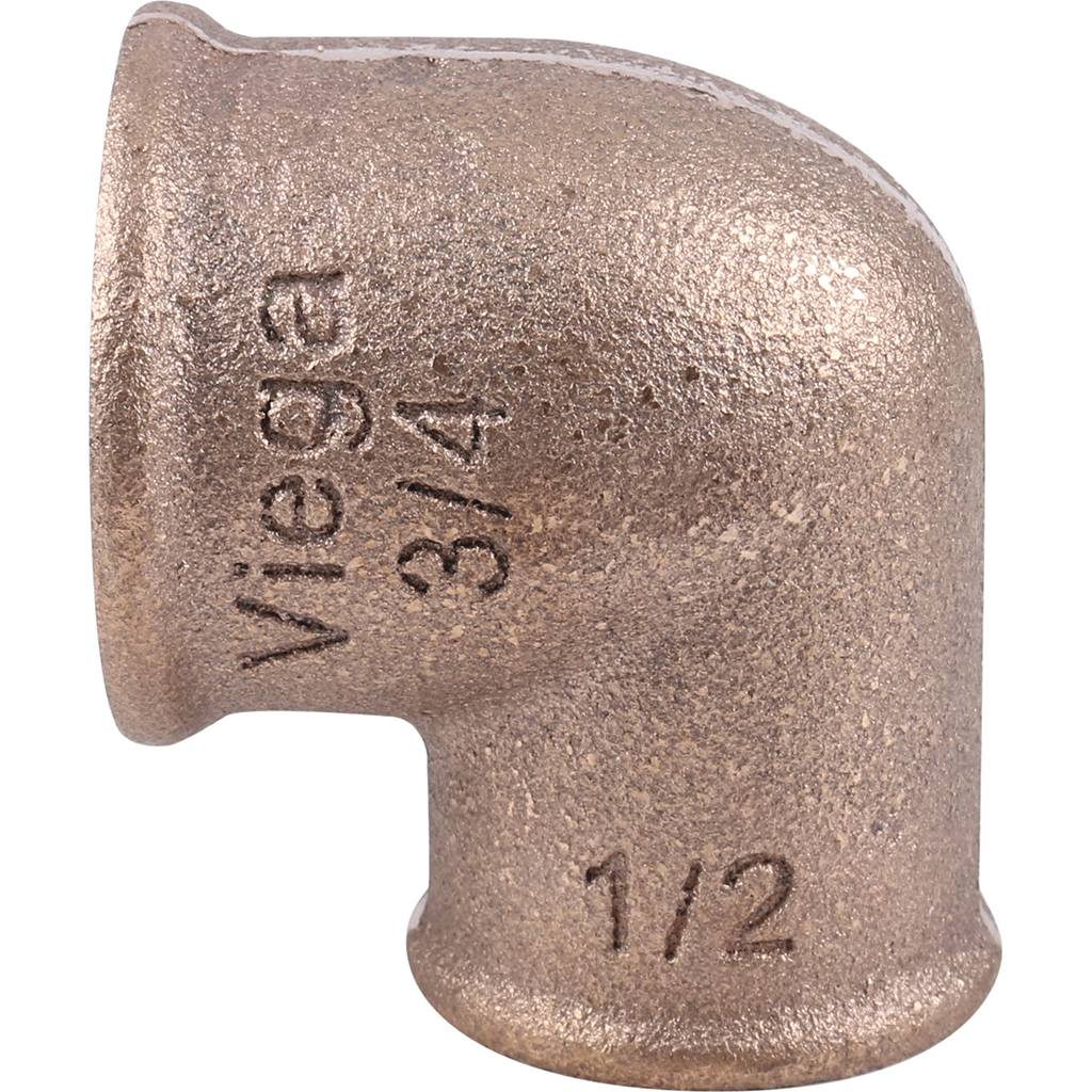 Угол резьбовой 90° (ВР) 3/4" x 1/2" бронза VIEGA (320669)