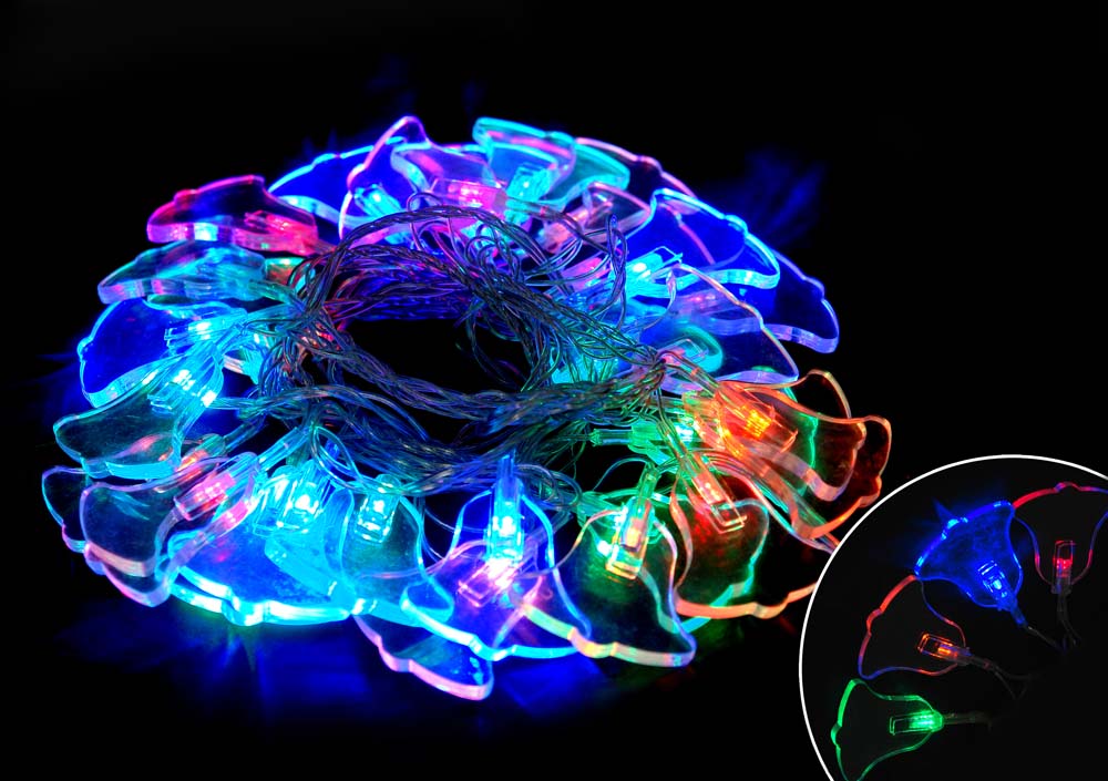 Электрогирлянда "колокольчики" 3 м, 8 реж. (1/24) led-b-30-3-mc "волшебная страна"