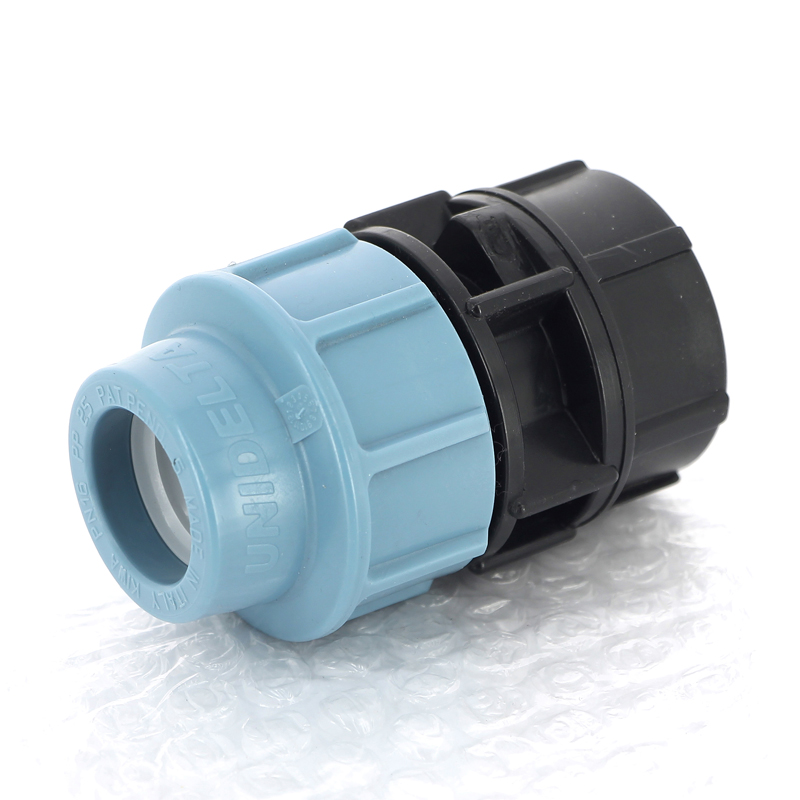 Муфта обжимная ВР 25 x 1" для водопроводных ПНД труб UNIDELTA