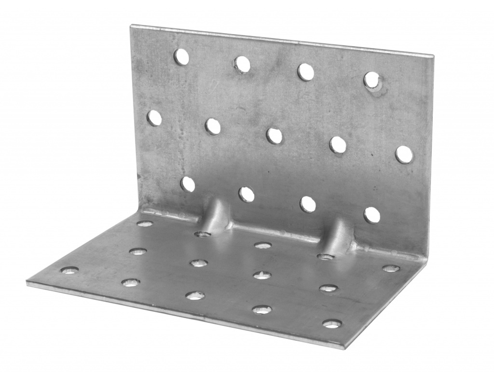 Уголок крепежный с двойным усилением  90 х 60 х 60  100 шт. (1) "bilti"