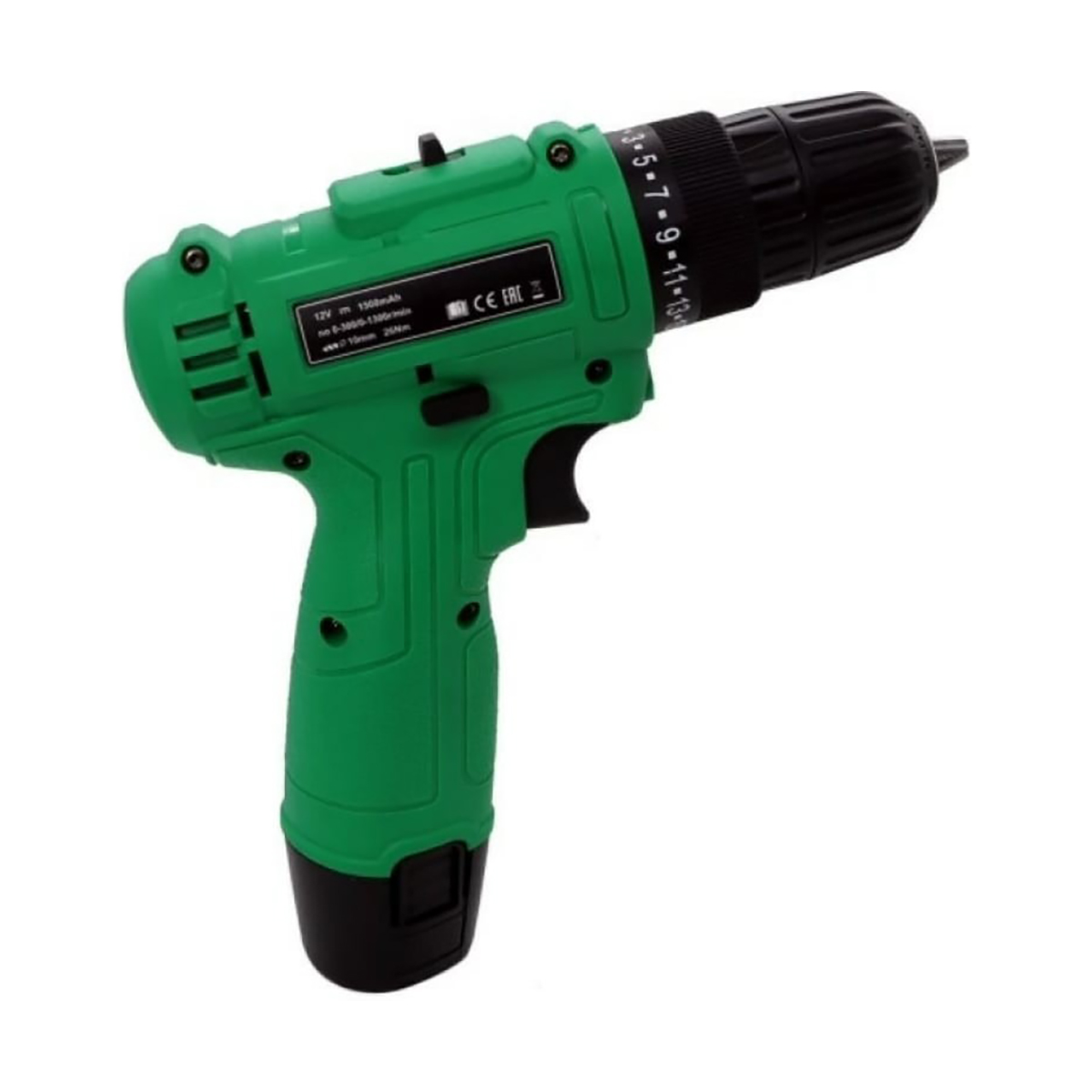 Дрель-шуруповерт аккум. green 12-li-ion 2 а/ч (1) "zitrek" 063-4041