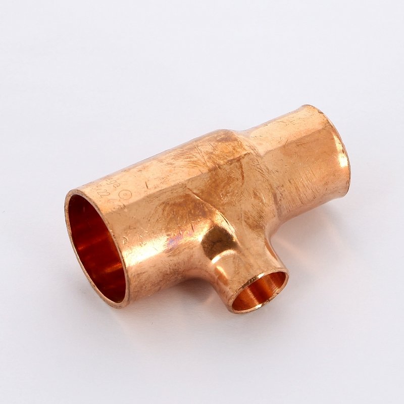 Тройник переходной под пайку 28 х 15 х 22 мм VIEGA медный