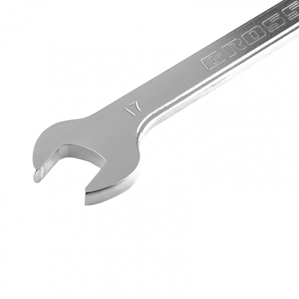 Ключ комбинированный трещоточный, 17 мм, количество зубьев 100 Gross (14855)