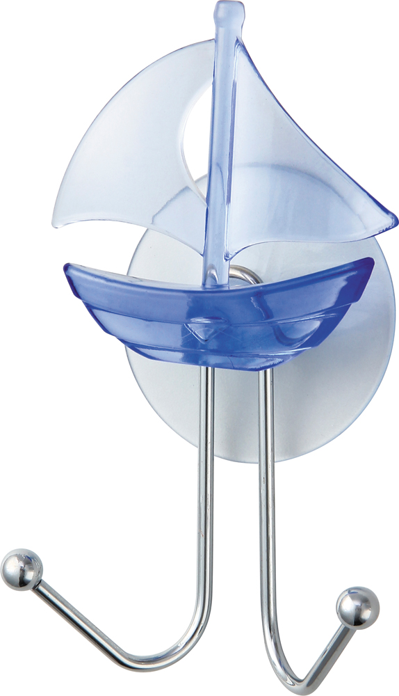 Крючок на присоске двойной "парус" (1/24/48) "рыжий кот" w2533