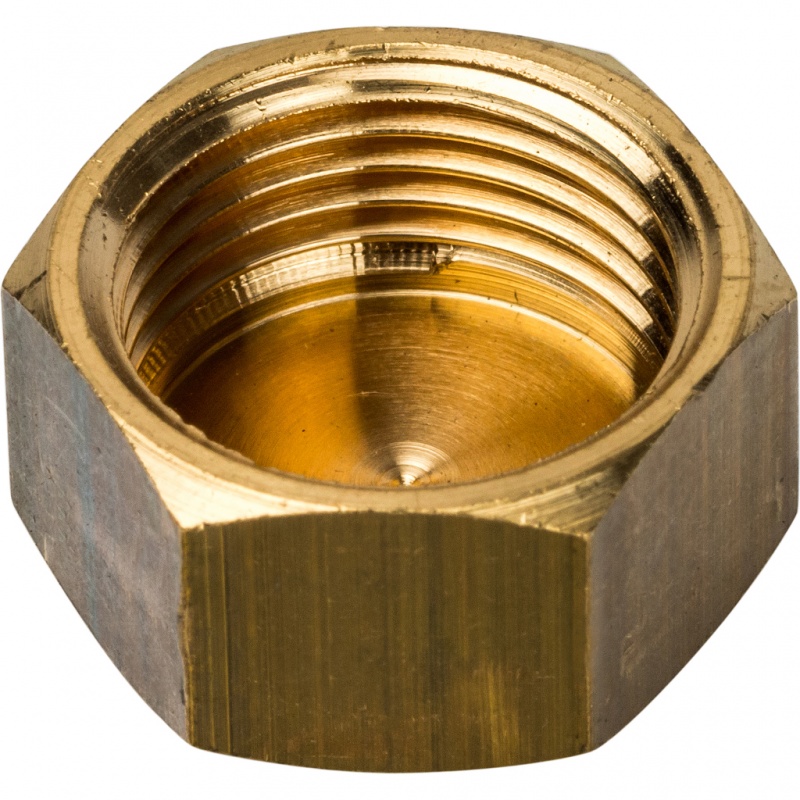Заглушка резьбовая ВР 1/2" латунь STOUT