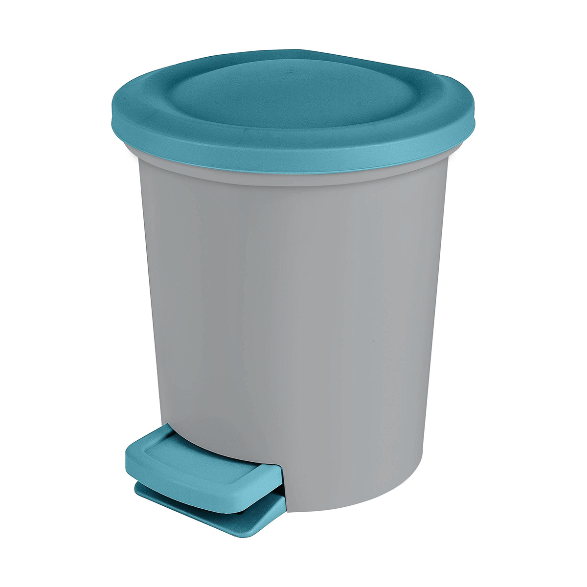 Контейнер для мусора 6 л "vogue" с педалью (небесный) (1/2) "spin&clean" sv4046нбс