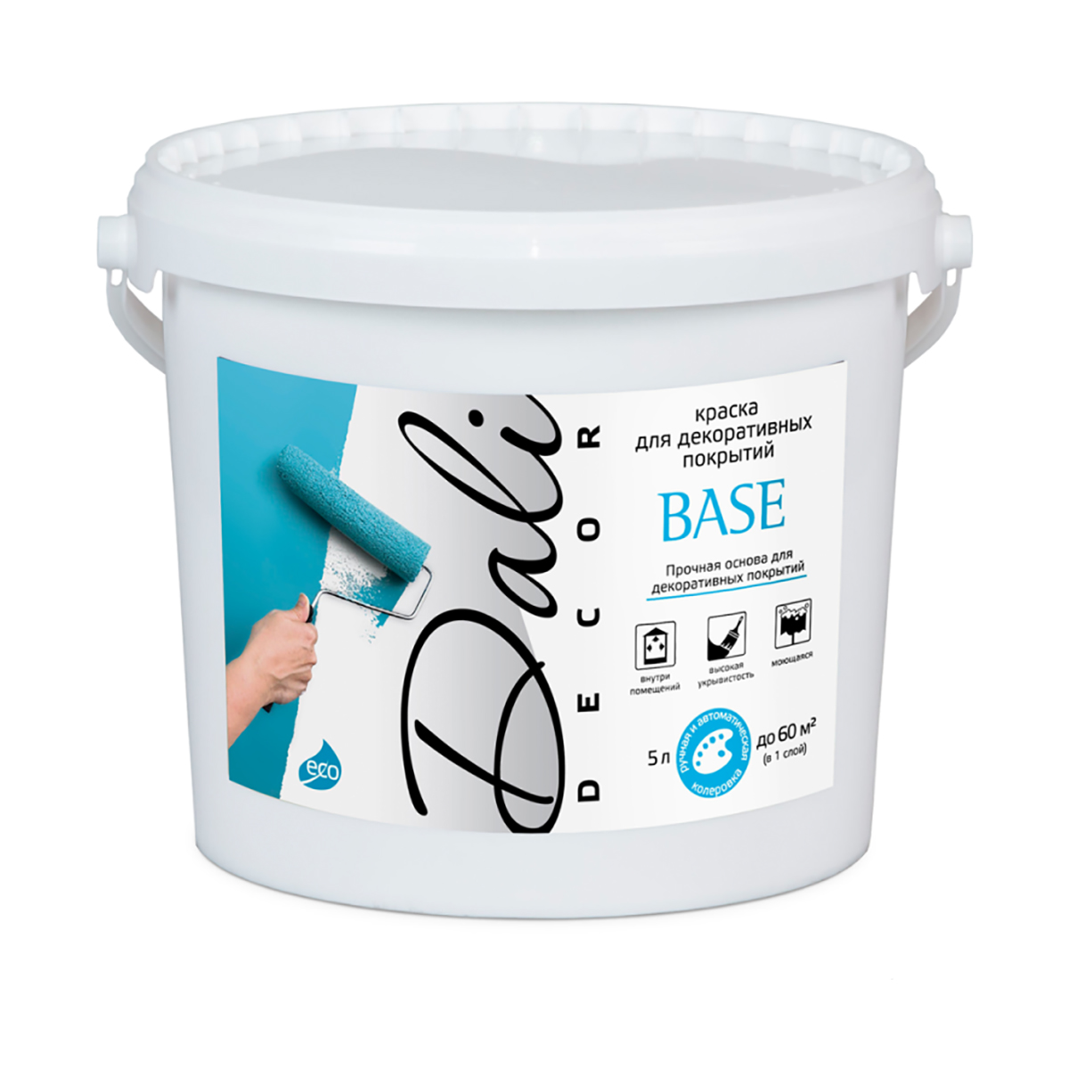 Краска акриловая "dali-decor"  база а  0,9 л (6) "рогнеда"